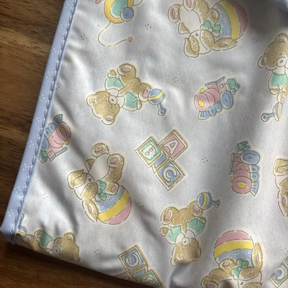 Vintage Wipes Case Bag For Diaper Bag Multiple Compartments Pastel ABC Teddy Y2K